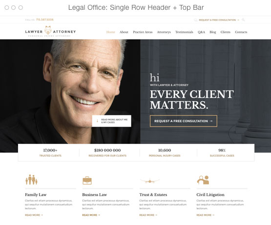 Modelo de Site para Advogados 2