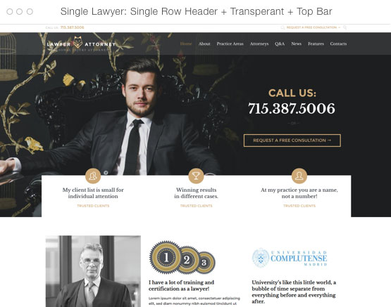 Modelo de Site para Advogados 3