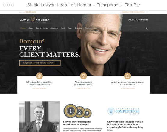 Modelo de Site para Advogados 4